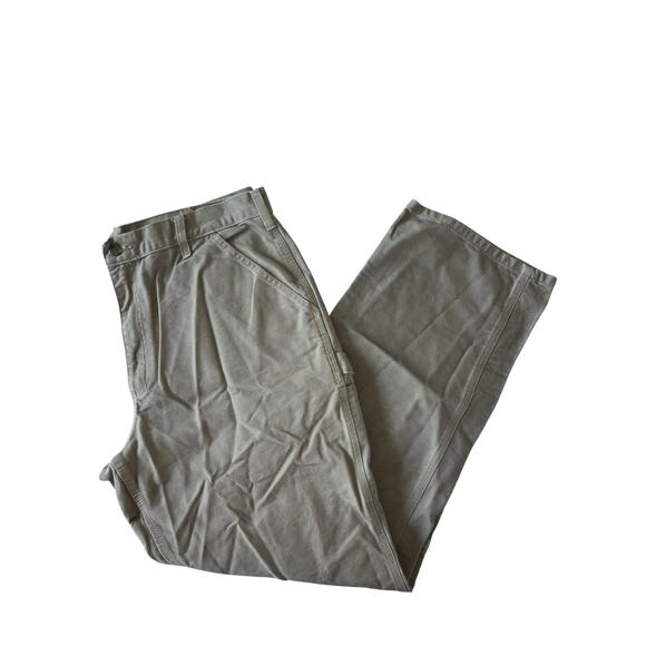 Carhartt Men's Straight Fit Light Sand Carpenter Workwear Pants Size 38 x 34 - Picture 1 of 6